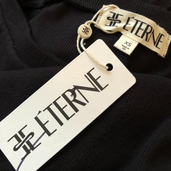 ETERNE EMMA SKIRT BLACK MAXI KNIT PENCIL STILETTO XS NWT - Picture 8 of 9